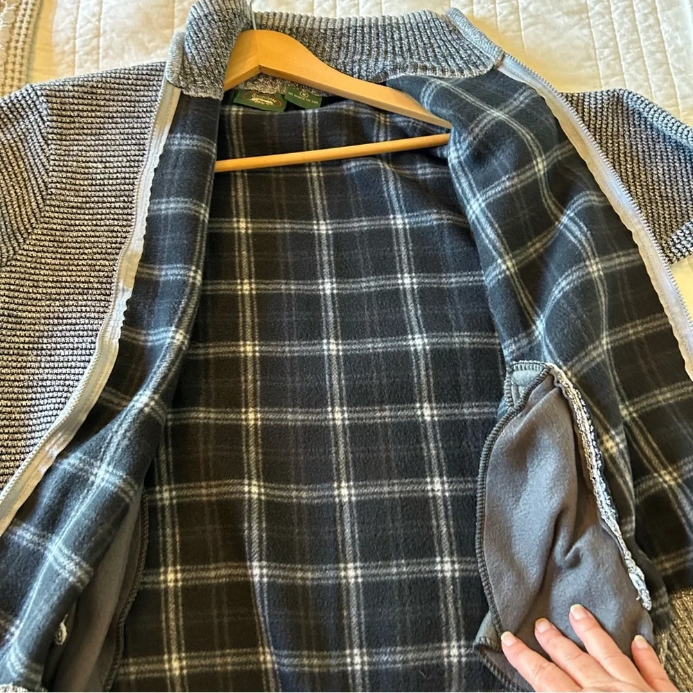 Stillwater Supply Co. Men’s Zip Fleece-Lined Knit Cardigan. Size Medium.